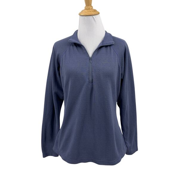 Marmot Sweatshirt Womens Large Shark Quarter Zip Long Sleeve Performance Running - Picture 1 of 13